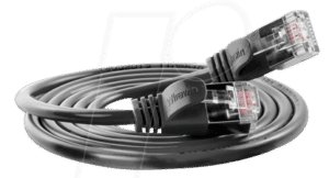 SLIM SL6 025 SW - Cat.6 SLIM-Light-Kabel