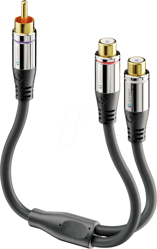 SON ACA010 - Cinch auf 2x Cinch Subwoofer Adapter Kabel 0