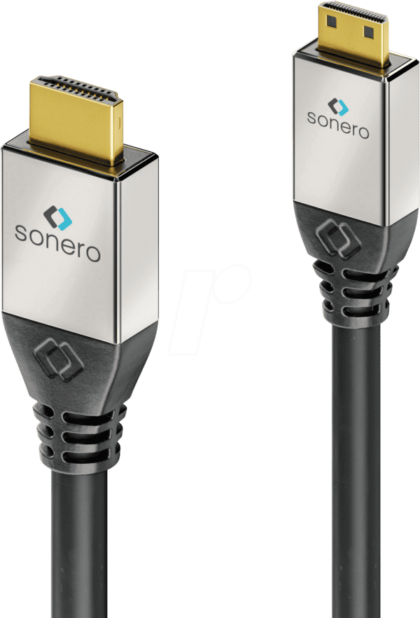 SON HC200-010 - HDMI auf Mini Premium High Speed mit Ethernet 4K 60 Hz 1 m