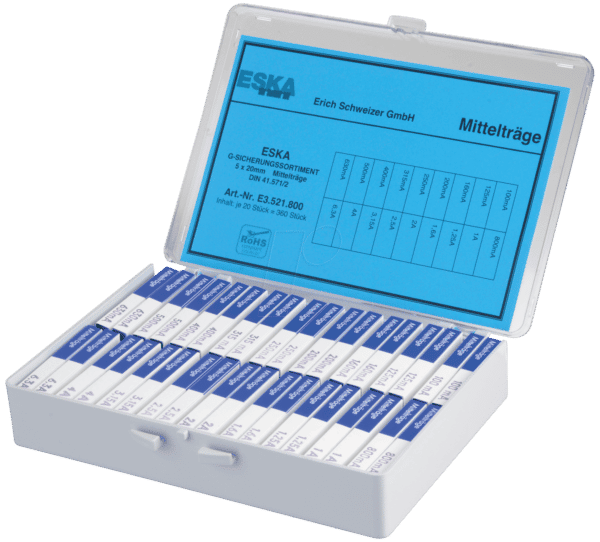SORTIMENT 8E - Sortiment G-Sicherungen