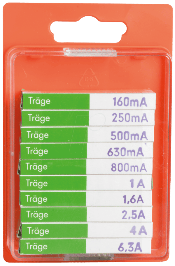 SORTIMENT TR - Feinsicherungs-Sortiment. 5x20mm