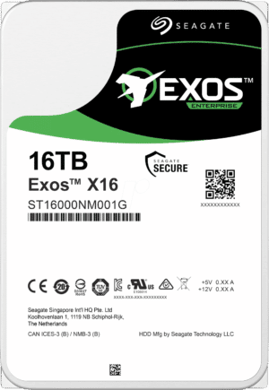 ST16000NM001G - 16TB Festplatte Seagate Exos X16