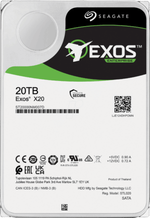 ST20000NM007D - 20TB Festplatte Seagate Exos X X20
