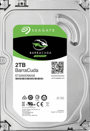 ST2000DM008 - 2TB Festplatte Seagate BarraCuda - Desktop