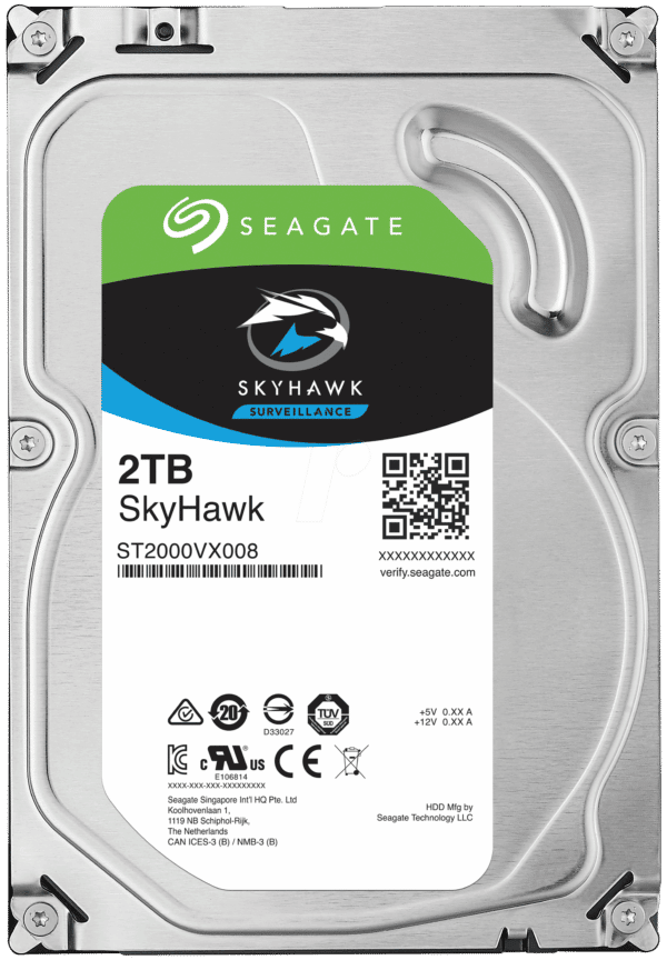 ST2000VX008 - 2TB Festplatte Seagate SkyHawk - Video