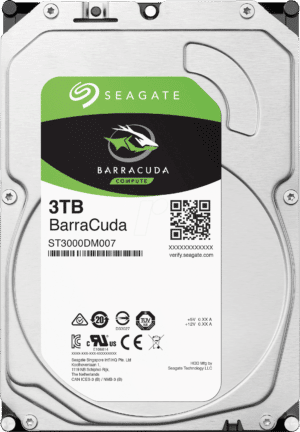ST3000DM007 - 3TB Festplatte Seagate BarraCuda - Desktop