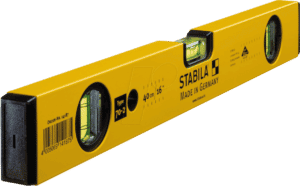STABILA 14187 - Wasserwaage mit 2 Vertikal-Libellen