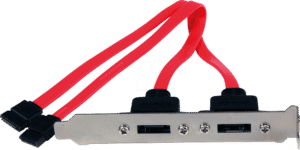 ST ESATAPLATE2 - Slotblende 2x eSATA > 2x SATA