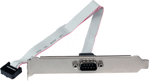 ST PLATE9M16 - Slotblende 1x DB-9 > 1x IDC