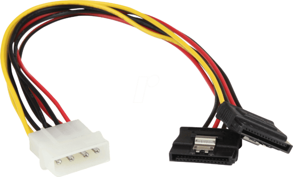 ST PYO2LP4LSATA - LP4 auf 2x 15-pin SATA