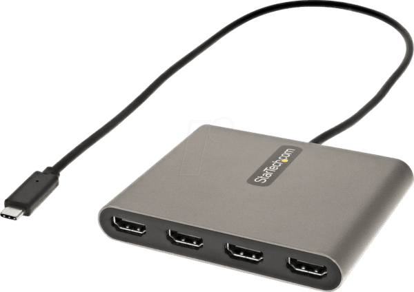 ST USBC2HD4 - USB C Stecker auf 4x HDMI Adapter