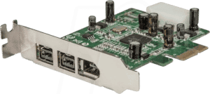 ST PEX1394B3LP - PCIe-Karte 3 Port 1394b 1394a Firewire