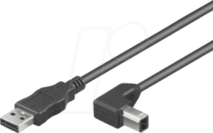 ICOC-U-AB-30-ANG - USB 2.0 Kabel A-Stecker > B-Stecker 90° gewinkelt