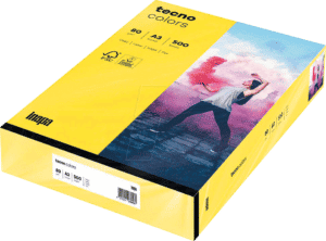 TECNO 88324440 - Papier gelb DIN A3 80 g/qm 500 Blatt