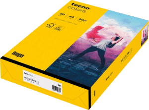 TECNO 88324441 - Papier intensivgelb DIN A3 80 g/qm 500 Blatt