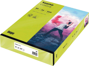 TECNO 88324451 - Papier leuchtend grün DIN A3 80 g/qm 500 Blatt