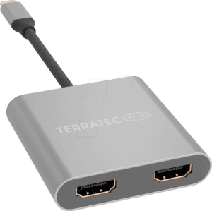 TERRATEC 306697 - Adapter USB-C Stecker > 2x HDMI Buchse
