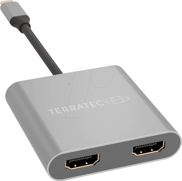 TERRATEC 306697 - Adapter USB-C Stecker > 2x HDMI Buchse