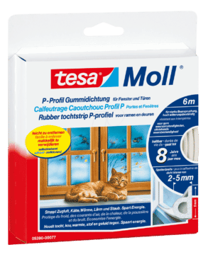 TESA 05395 BR - Gummidichtung tesamoll® P-Profil