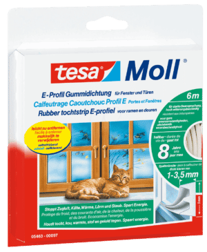 TESA 05463 BR - Gummidichtung tesamoll® E-Profil