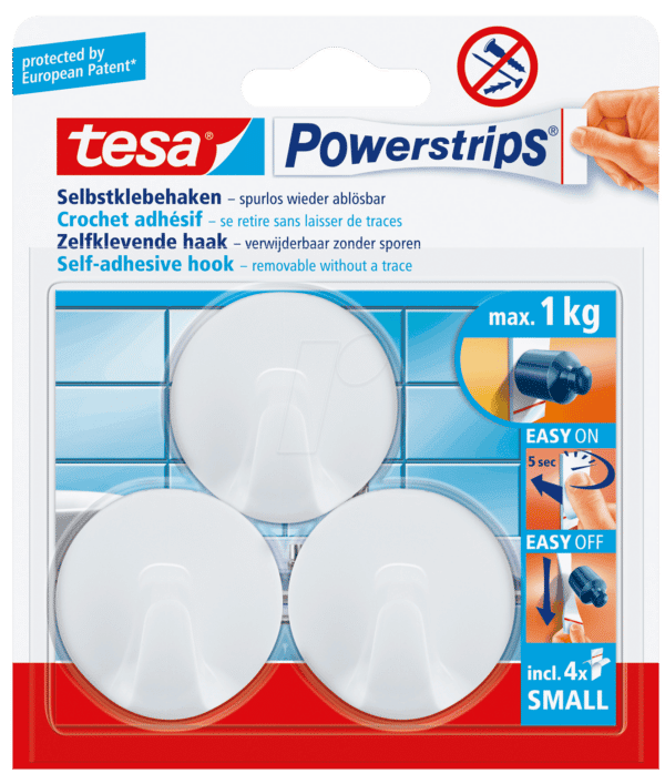 TESA 57577 - tesa® Powerstrips® Haken Rund