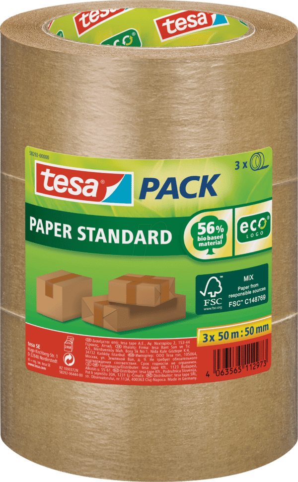 TESA 58292 - tesapack® Papier Standard ecoLogo