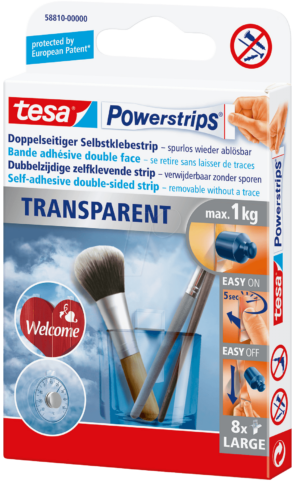 TESA 58810 - tesa Powerstrips® transparent Strips Large