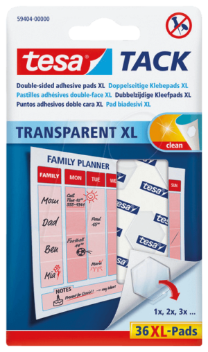 TESA 59404 - tesa® TACK doppelseitige XL Klebepads