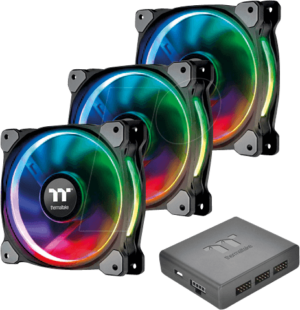 TT 07856 - Thermaltake Riing Plus 12 RGB Lüfter 3 Stück inkl. Controller