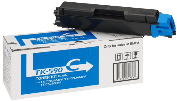 TONER TK 590C - Toner - Kyocera - cyan - TK-590 - original