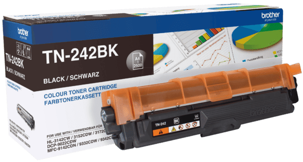 TONER TN 242BK - Toner - Brother - schwarz - TN-242 - original