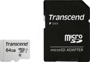 TS64GUSD300S-A - MicroSDXC-Speicherkarte 64GB