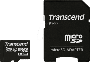 TS8GUSDHC10 - MicroSDHC-Speicherkarte 8GB