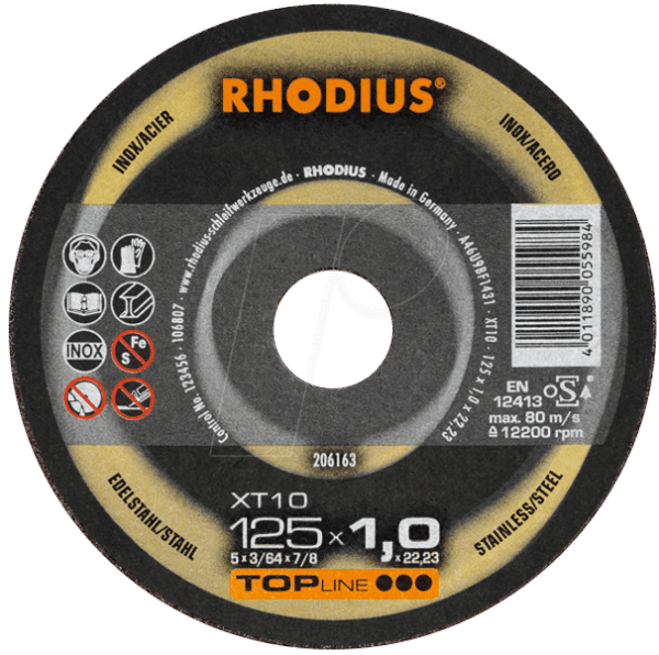 TS XT10-125 - Trennscheibe