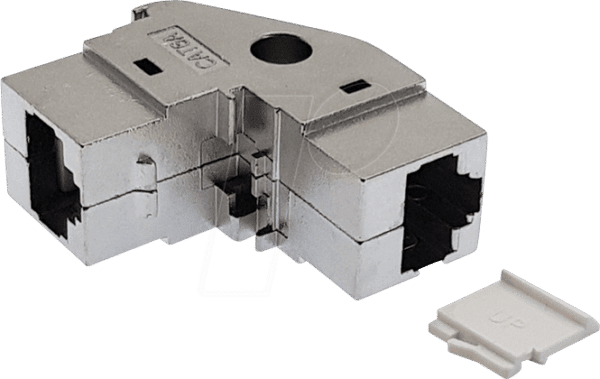 TTL 1809 - Cat.6A Buchse/Buchse Keystone-Modul 90° geschirmt