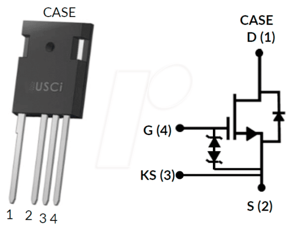 UF3C120150K4S - SiC-Kaskode-FET