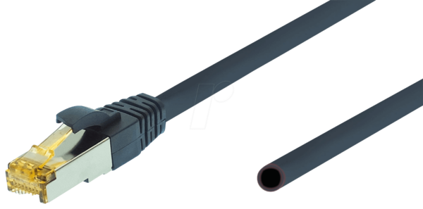 UF CAT6A 100 - Cat.6a Ultra Flex -Patchkabel - 100 m - blaugrau