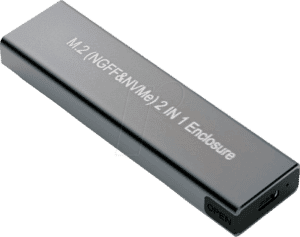 VALUE 16994131 - Externes M.2 NVMe SSD Gehäuse mit USB 3.1