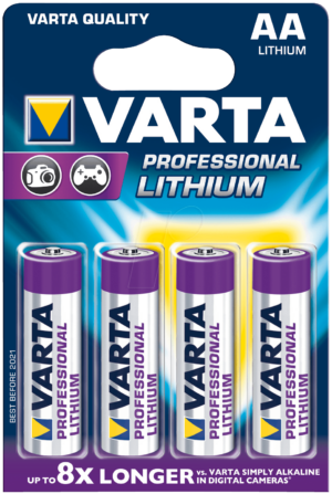 VAR LI 4XAA - Lithium Batterie