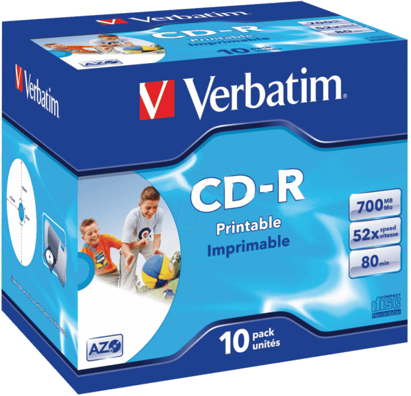 CD 8010 VER-P - Verbatim CD-R 700MB/80min