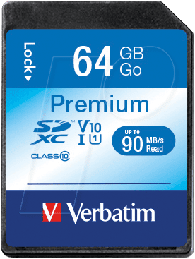 VERBATIM 44024 - SDXC-Speicherkarte 64GB
