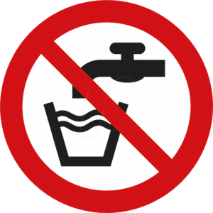 W 74105-1 - Verbotsschilder: Kein Trinkwasser