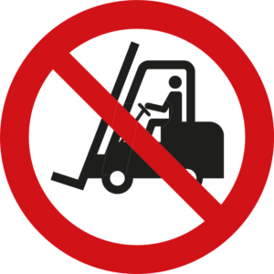 W 74109-2 - Verbotsschilder: Für Flurförderzeuge verboten