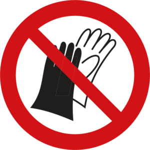 W 74115-2 - Verbotsschilder: Schutzhandschuhe tragen verboten