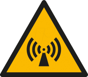 W 74306-1 - Warnschilder: Warnung vor elektromagnetischem Feld