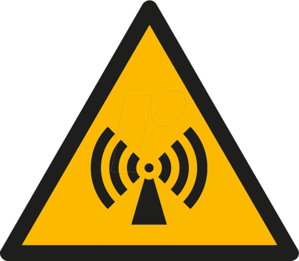 W 74306-2 - Warnschilder: Warnung vor elektromagnetischem Feld