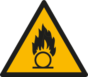 W 74310-1 - Warnschilder: Warnung vor brandfördernden Stoffen
