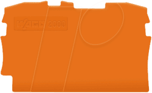 WAGO 2000-1292 - Abschluss- und Zwischenplatte für WAGO 2000