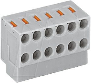 WAGO 252-103 - 2-Leiter-Buchsenklemmblock