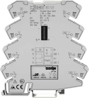 WAGO 857-531 - Grenzwertschalter Analog-EIN und Wechsler-AUS